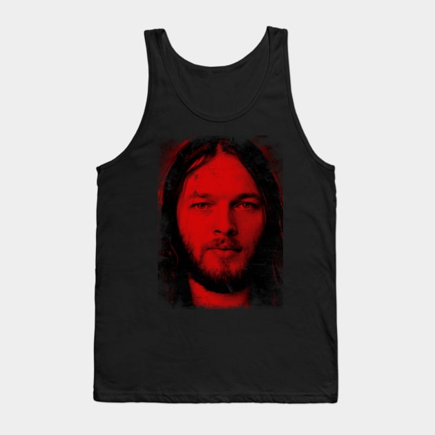 red vintage David Gilmour Tank Top by TimTimMarket